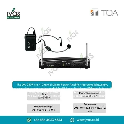 TOA WS-5325H Wireless Set  (Headset)
