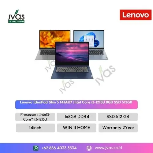 Lenovo IdeaPad Slim 3 14IAU7 Intel Core i3-1215U 8GB/512GB 