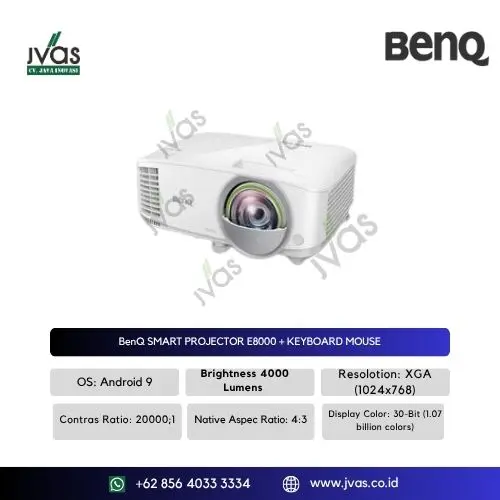 BenQ SMART PROJECTOR E8000 + KEYBOARD MOUSE