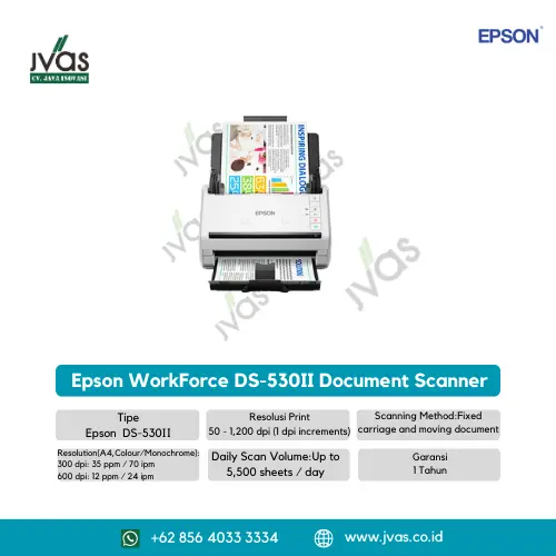 Epson WorkForce DS-530II Document Scanner