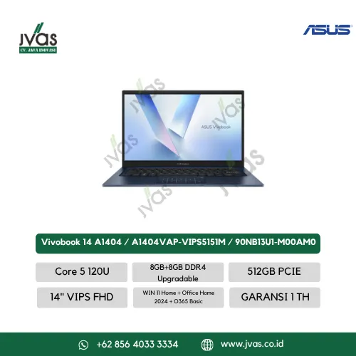 Asus Vivobook 14 A1404 / A1404VAP-VIPS5151M / PN-90NB13U1-M00AM0