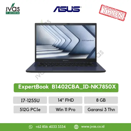 Asus ExpertBook  B1402CBA_ID-NK7850X 