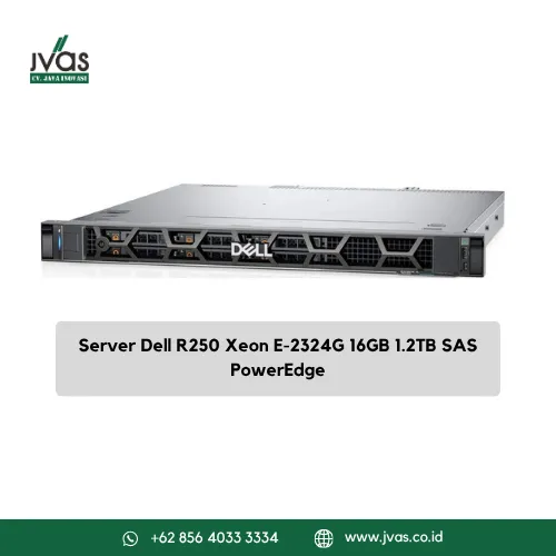 Server Dell R250 Xeon E-2324G 16GB 1.2TB SAS PowerEdge