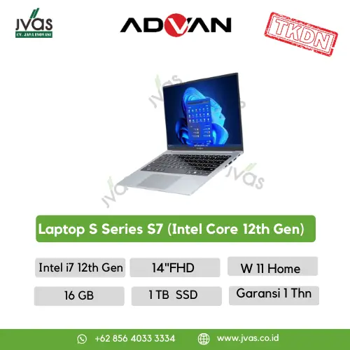 Advan Laptop S Series S7 (Intel Core 12th Gen) 