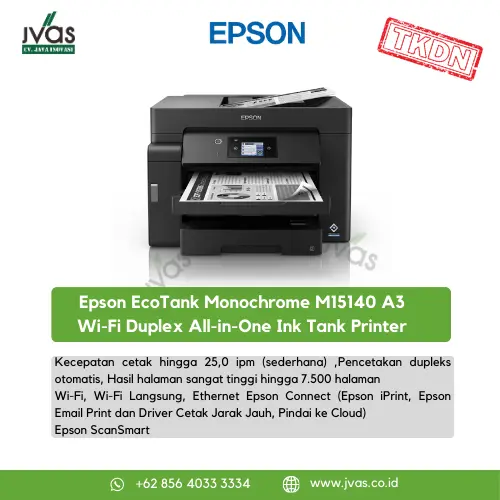 Epson EcoTank Monochrome M15140 A3 Wi-Fi Duplex All-in-One Ink Tank Printer