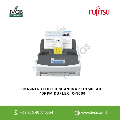 Scanner Fujitsu ScanSnap IX1600 ADF 40ppm Duplex IX-1600