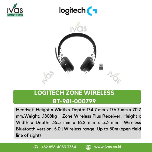LOGITECH ZONE WIRELESS  BT-981-000799  