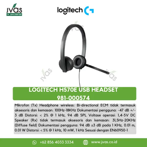  LOGITECH H570E USB HEADSET  981-000574 