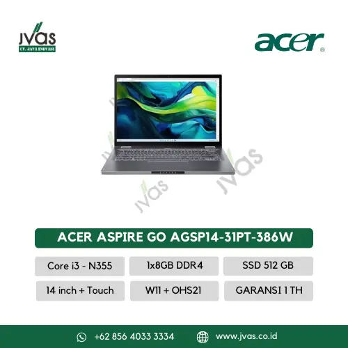 Acer Aspire Go Spin AGSP14-31PT-386W Touch 2in1
