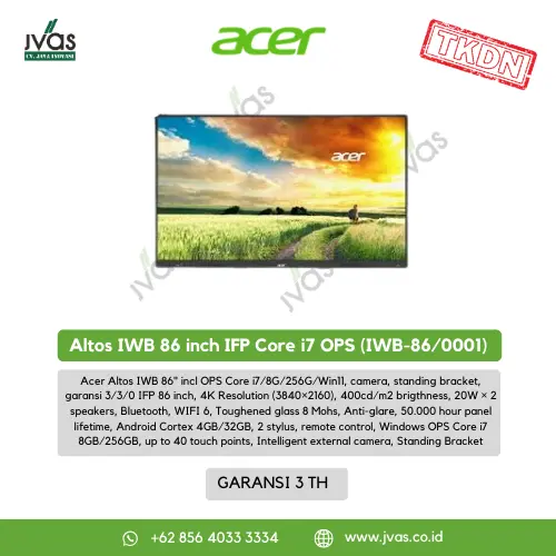 Acer Altos IWB 86 inch IFP Core i7 OPS (IWB-86/0001)