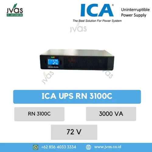 ICA Rack Mont Type On Line Sinewave UPS RN 3100C / 3000 VA