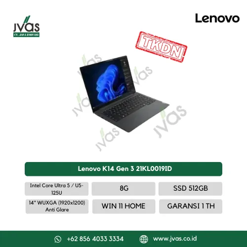 Lenovo K14 Gen 3 Intel Ultra5 - 21KL0019ID