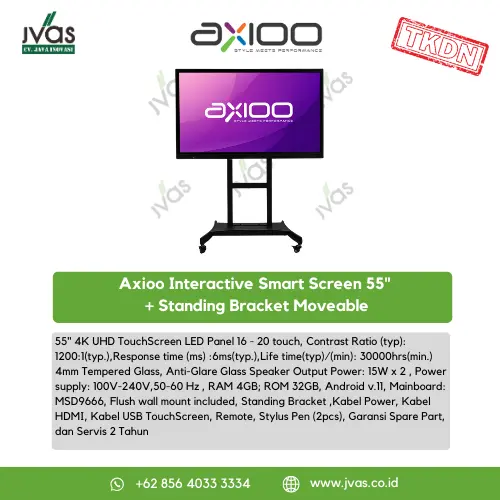 Axioo Interactive Smart Screen 55"  + Standing Bracket Moveable 