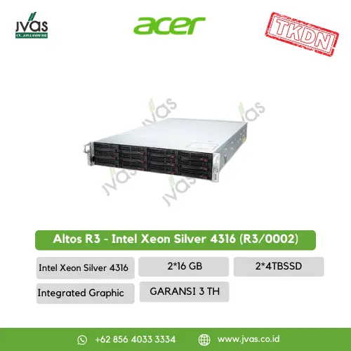 Altos R3 - Intel Xeon Silver 4316 (R3/0002) 