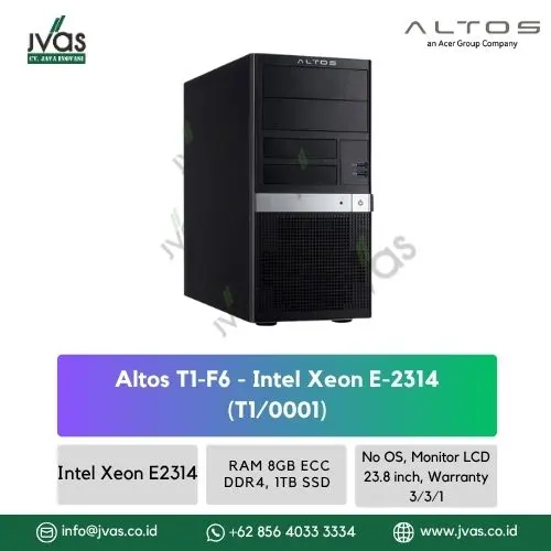 Altos T1-F6 - Intel Xeon E-2314 (T1/0001)