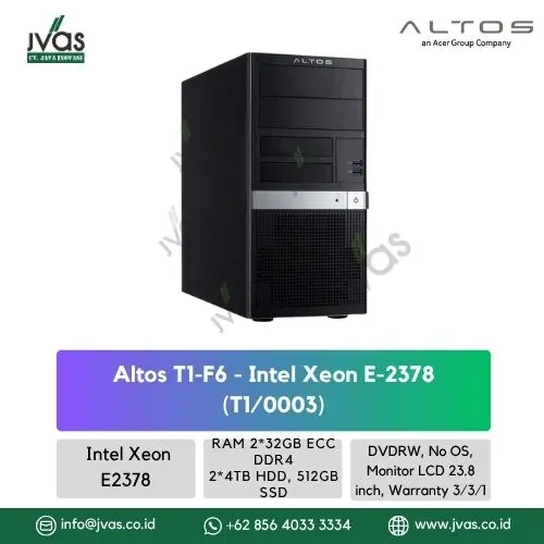 Altos T1-F6 - Intel Xeon E-2378 (T1/0003)