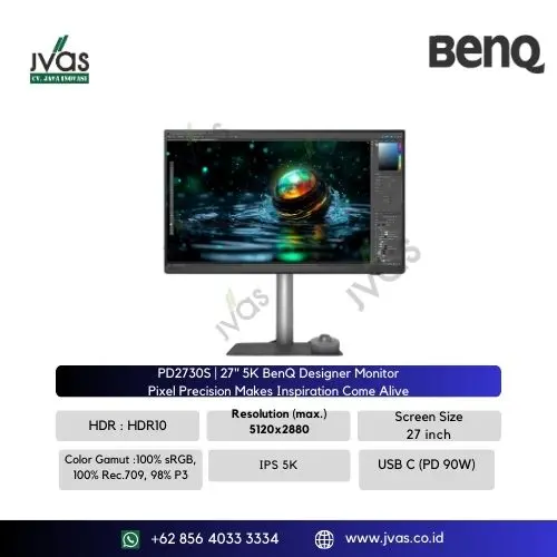 PD2730S | 27" 5K BenQ Designer Monitor Pixel Precision Makes Inspiration Come Alive