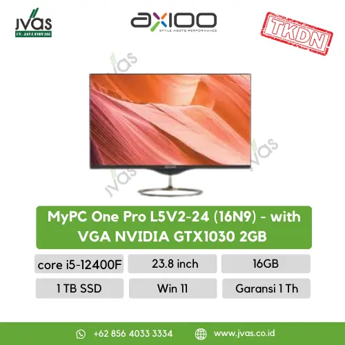 Axioo MyPC One Pro L5V2-24 (16N9) - with VGA NVIDIA GTX1030 2GB 