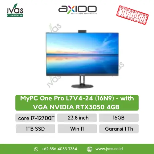 Axioo MyPC One Pro L7V4-24 (16N9) - with  VGA NVIDIA RTX3050 4GB 