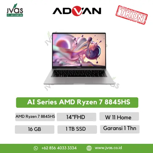 Advan AI Series AMD Ryzen 7 8845HS 