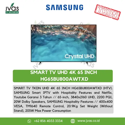SAMSUNG SMART TV UHD 4K 65 INCH HG65BU800AWTXD 