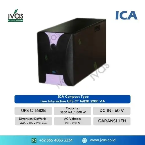 ICA Compact Type Line Interactive UPS CT 1682B / 3200 VA 