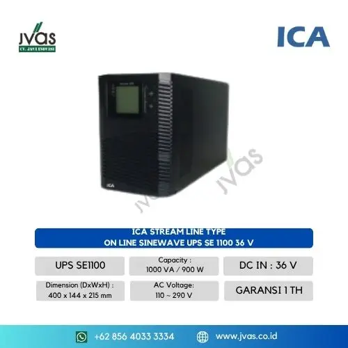 ICA Stream Line Type On Line Sinewave UPS SE 1100 /36 V