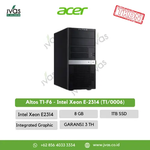 Acer Altos T1-F6 - Intel Xeon E-2314 (T1/0006) 