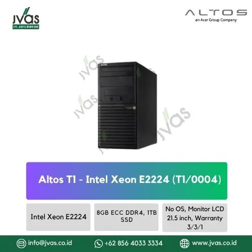 Altos T1 - Intel Xeon E2224 (T1/0004) 