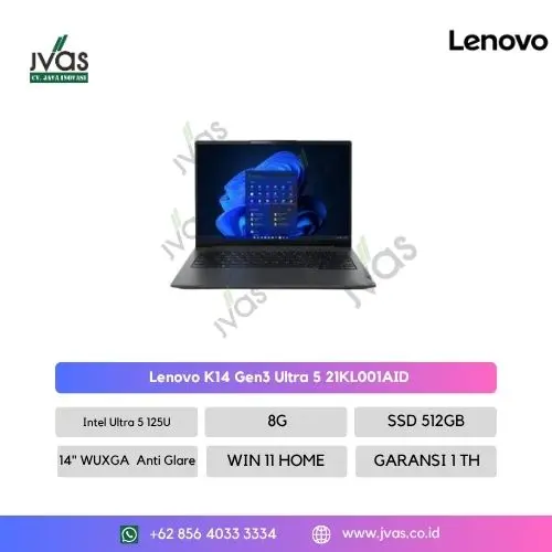 Lenovo K14 Gen3 Ultra 5 / 8 GB/ 512 GB / Win 11 Pro ( 3-3-3 )