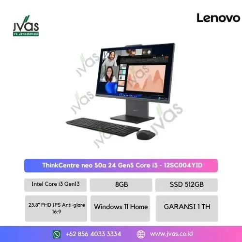 ThinkCentre neo 50a 24 Gen5 Core i3 - 12SC004YID