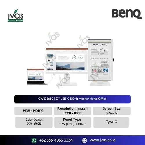 GW2786TC | 27" USB-C 100Hz Monitor Home Office