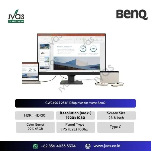 GW2490 I 23.8" 1080p Monitor Home BenQ