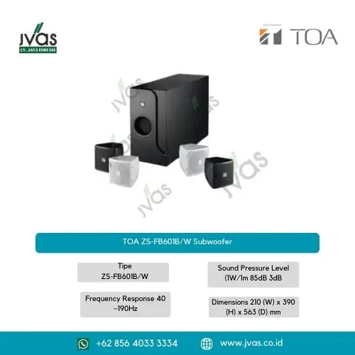 TOA ZS-FB601B/W Subwoofer