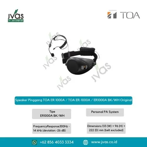 Speaker Pinggang TOA ER 1000A / TOA ER-1000A / ER1000A BK/WH Original