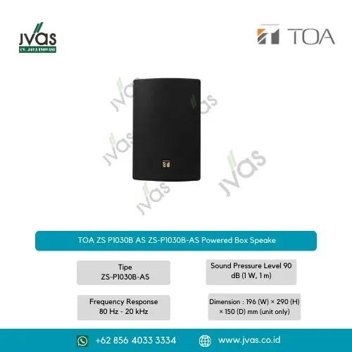 TOA ZS P1030B AS ZS-P1030B-AS Powered Box Speake