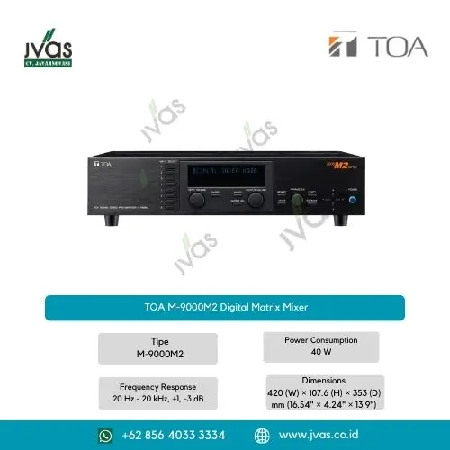 TOA M-9000M2 Digital Matrix Mixer