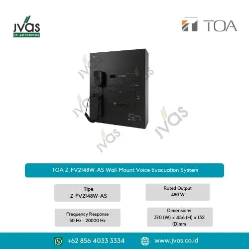 TOA Z-FV2148W-AS Wall-Mount Voice Evacuation System