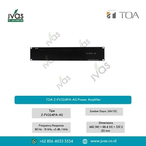 TOA Z-FV224PA-AS Power Amplifier