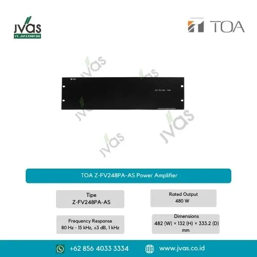 TOA Z-FV248PA-AS Power Amplifier