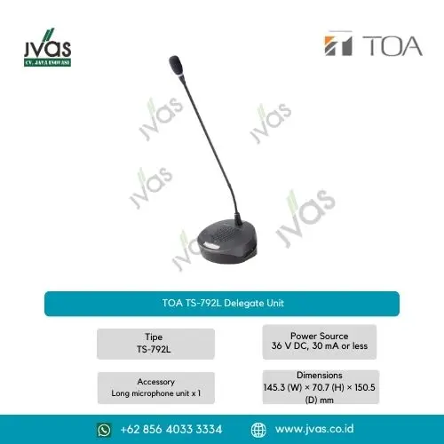 TOA TS-792L Delegate Unit