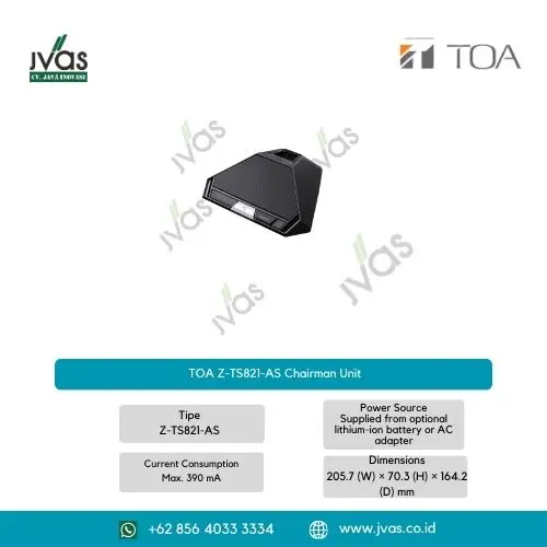 TOA Z-TS821-AS Chairman Unit
