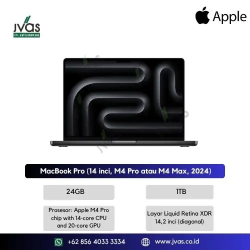 MacBook Pro (14 inci, M4 Pro atau M4 Max, 2024)