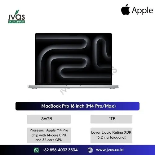  MacBook Pro 16 inch 36GB 1TB SSD (M4 Pro/Max) 