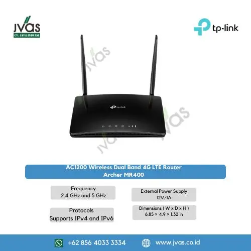 AC1200 Wireless Dual Band 4G LTE Router Archer MR400