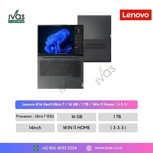 Lenovo K14 Gen3 Ultra 7 / 16 GB / 1 TB / Win 11 Home ( 3-3-3 )