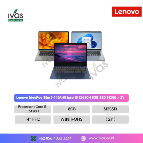 Lenovo IdeaPad Slim 3 14IRH10  83K00003NID – Blue/ i5-13420H/ 8GB SSD/ 512GB / 2Y